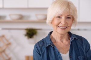 Beautiful senior woman with radiant smile